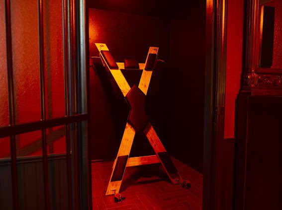 Handcrafted St. Andrew's Cross in the Dungeon